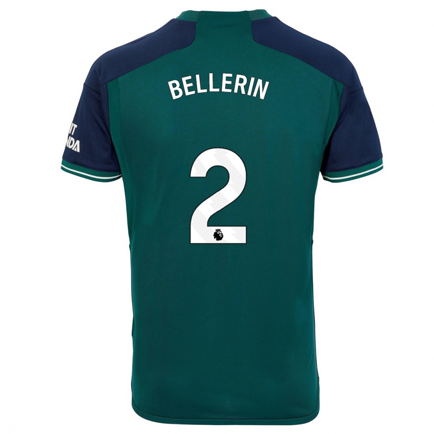 Enfant Football Maillot Hector Bellerin #2 Vert Troisieme 2023/24