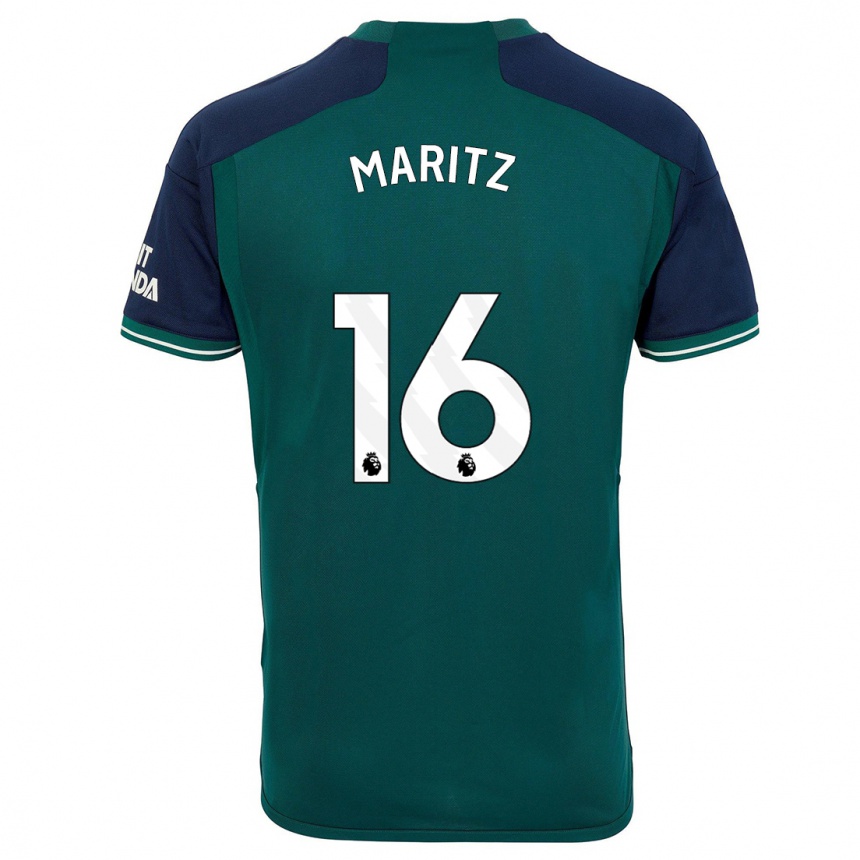 Enfant Football Maillot Noelle Maritz #16 Vert Troisieme 2023/24