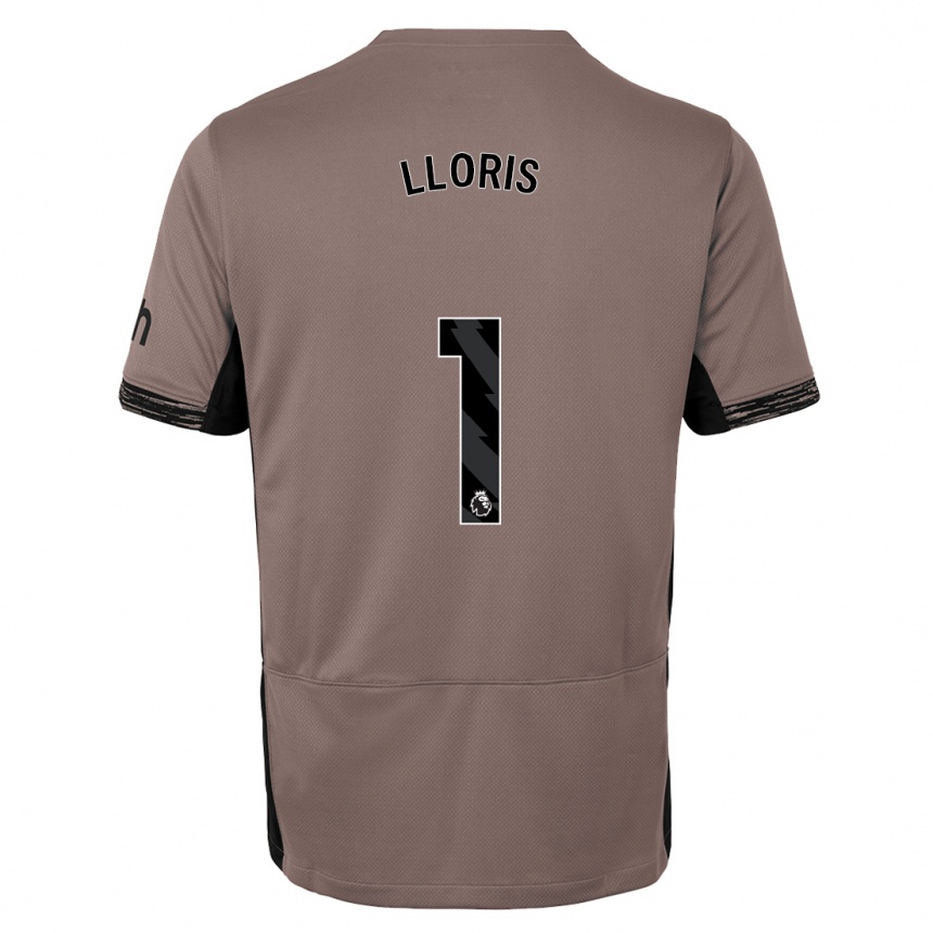 Enfant Football Maillot Hugo Lloris #1 Beige Foncé Troisieme 2023/24