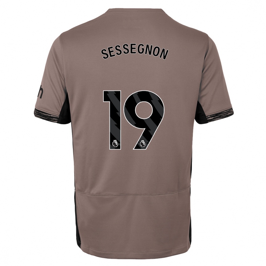 Enfant Football Maillot Ryan Sessegnon #19 Beige Foncé Troisieme 2023/24