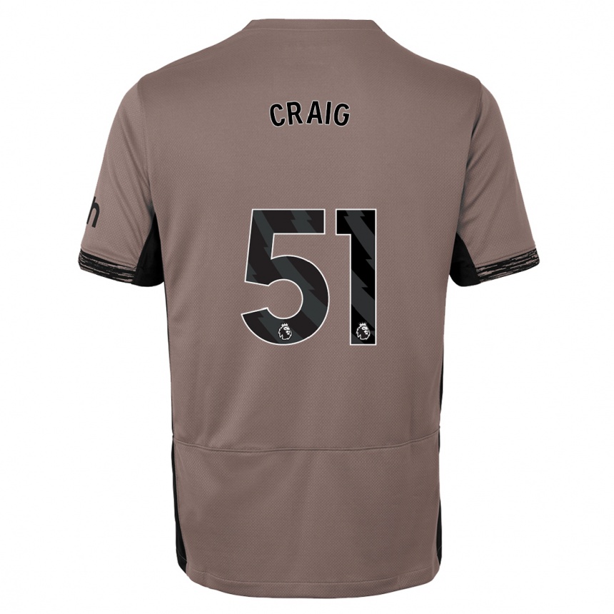 Enfant Football Maillot Matthew Craig #51 Beige Foncé Troisieme 2023/24