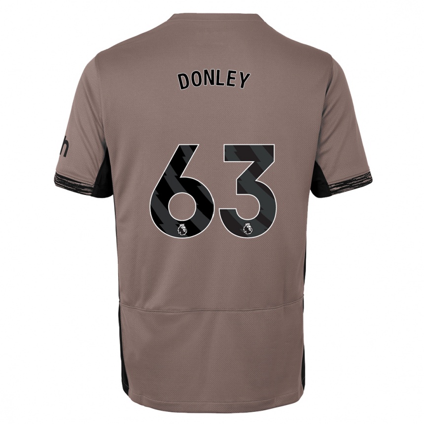 Enfant Football Maillot Jamie Donley #63 Beige Foncé Troisieme 2023/24