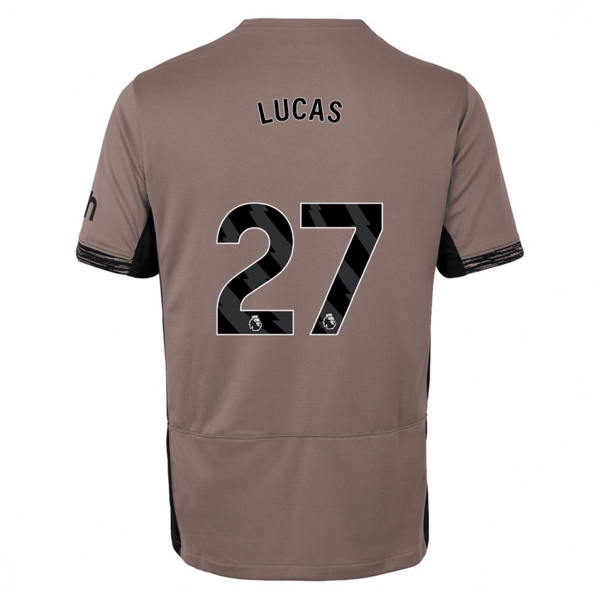 Enfant Football Maillot Lucas Moura #27 Beige Foncé Troisieme 2023/24