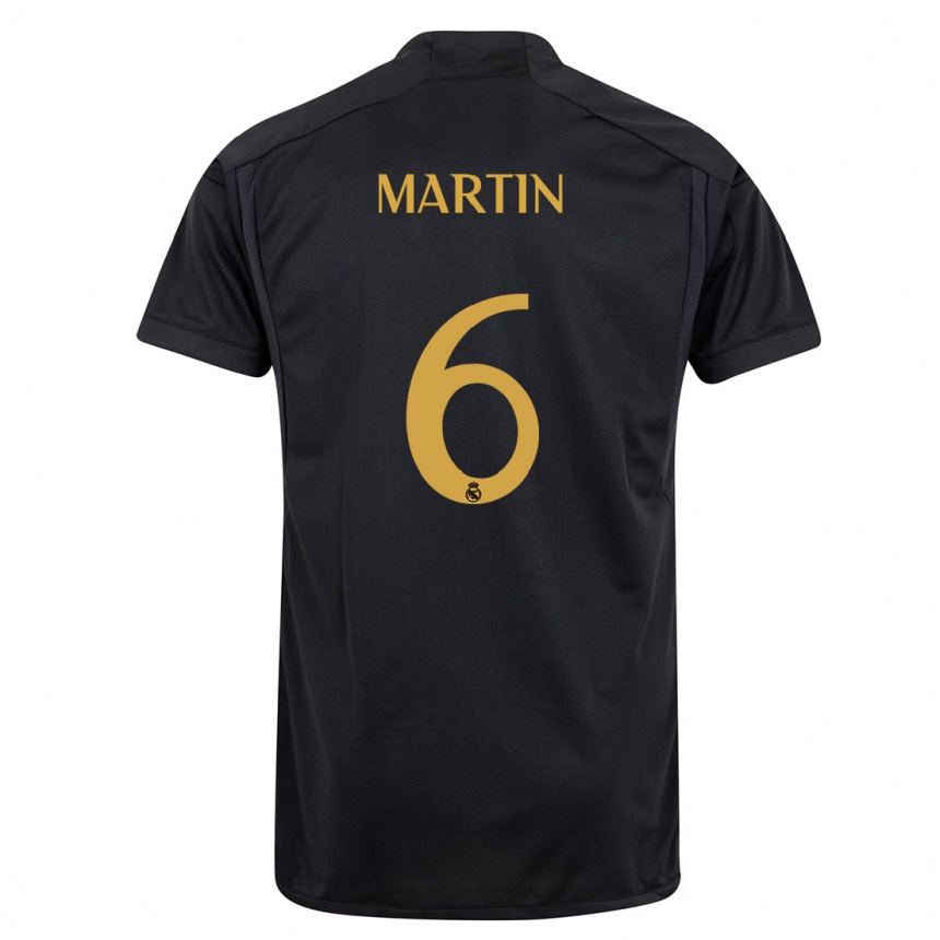 Enfant Football Maillot Mario Martin #6 Noir Troisieme 2023/24