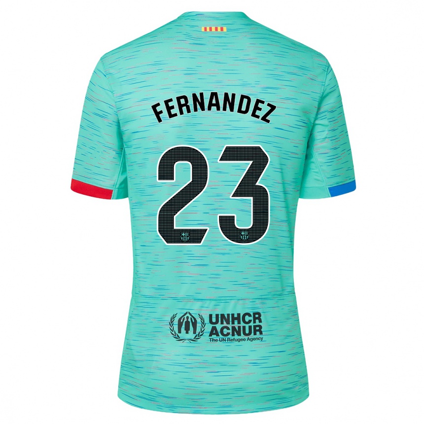 Enfant Football Maillot Pelayo Fernandez #23 Aqua Clair Troisieme 2023/24