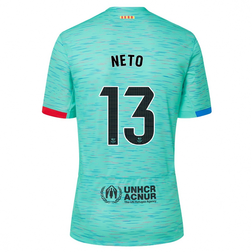 Enfant Football Maillot Neto #13 Aqua Clair Troisieme 2023/24