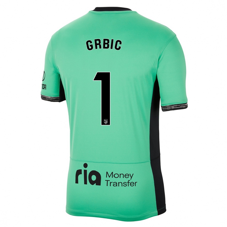 Enfant Football Maillot Ivo Grbic #1 Vert Printanier Troisieme 2023/24