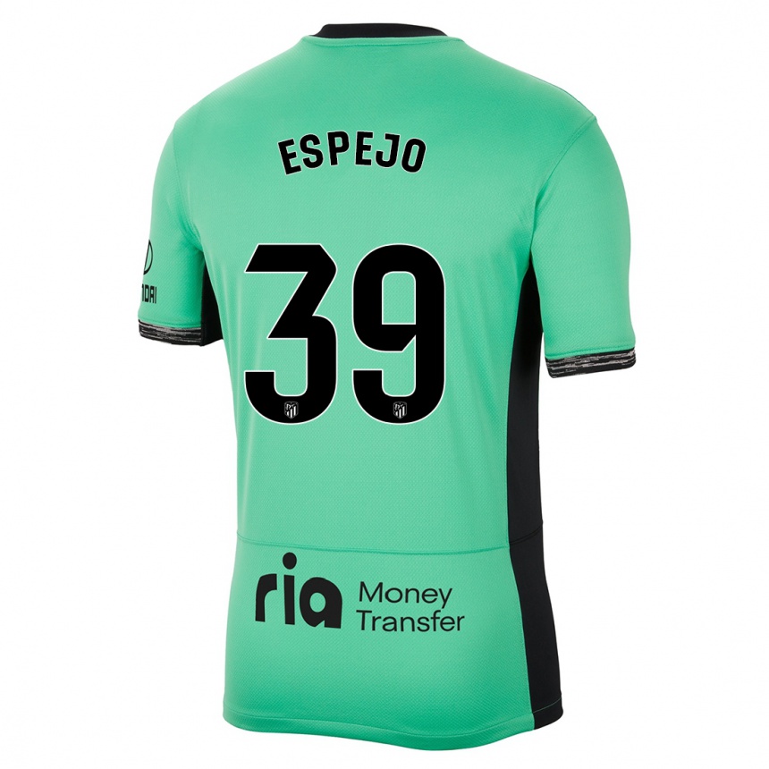 Enfant Football Maillot Diego Espejo #39 Vert Printanier Troisieme 2023/24