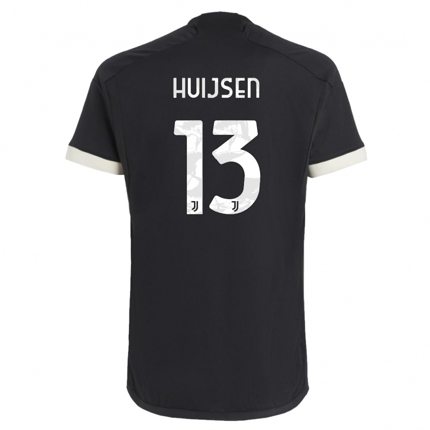 Enfant Football Maillot Dean Huijsen #13 Noir Troisieme 2023/24