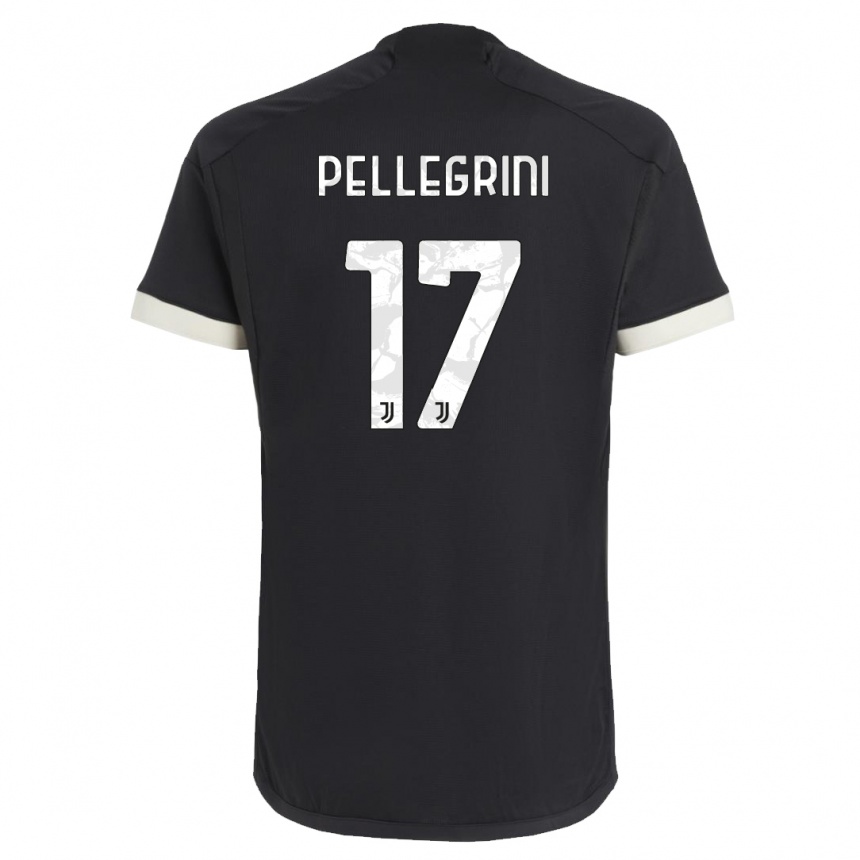 Enfant Football Maillot Luca Pellegrini #17 Noir Troisieme 2023/24