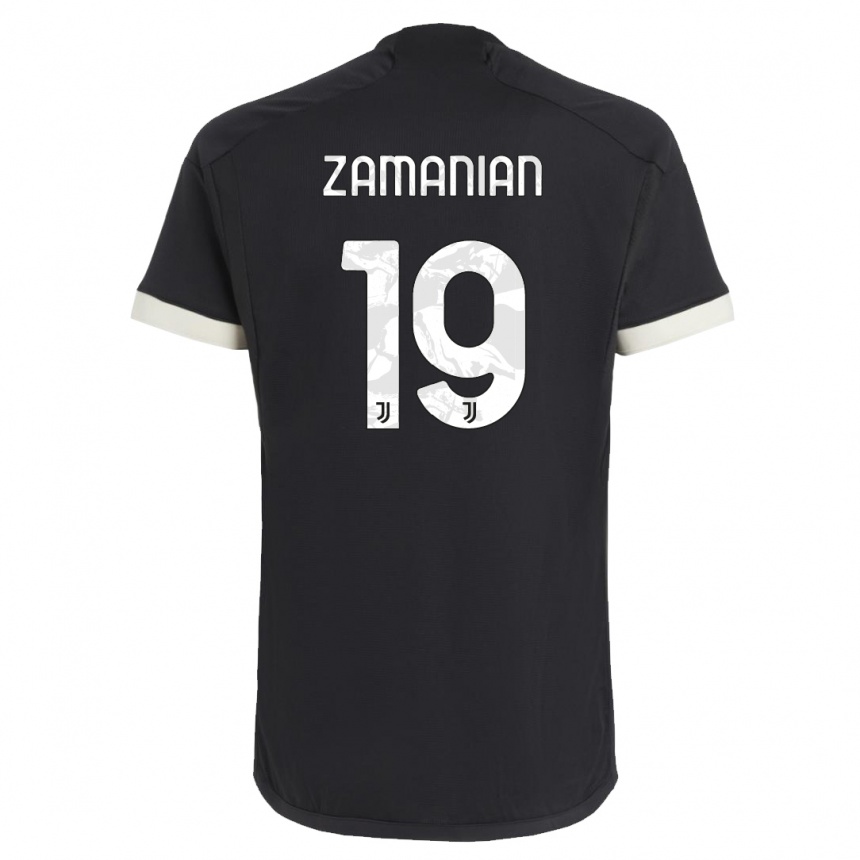 Enfant Football Maillot Annahita Zamanian #19 Noir Troisieme 2023/24