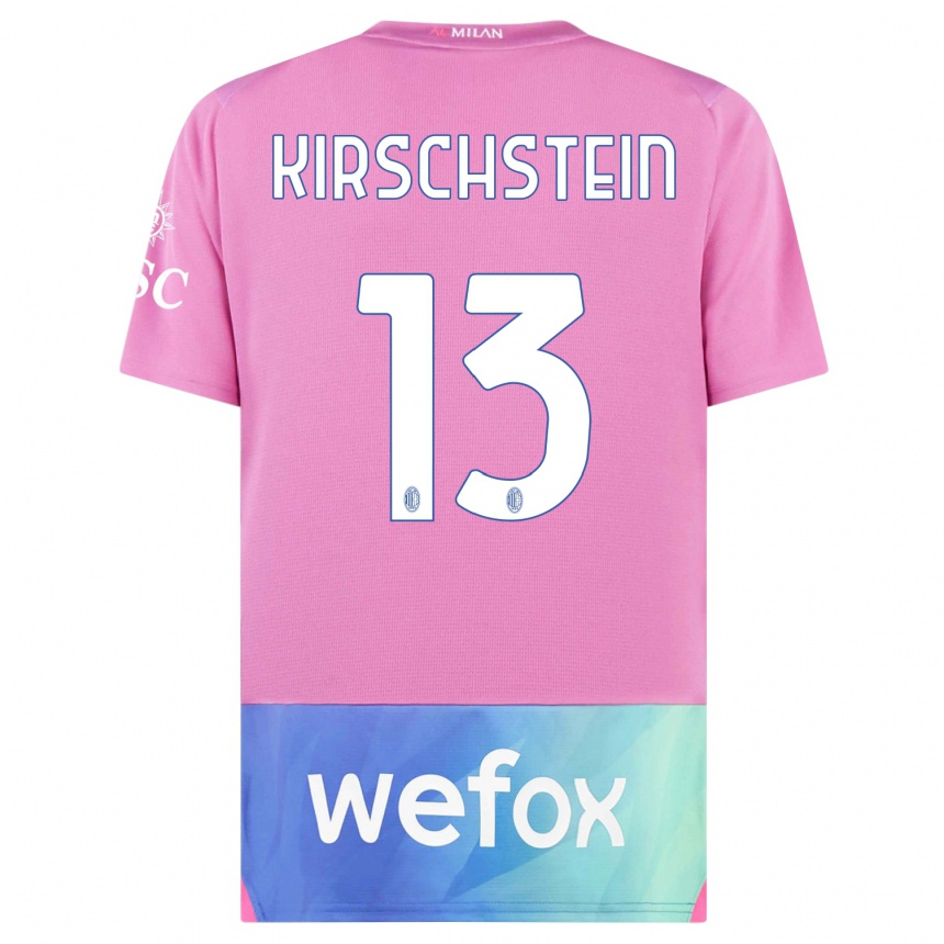 Enfant Football Maillot Merle Kirschstein #13 Rose-Mauve Troisieme 2023/24