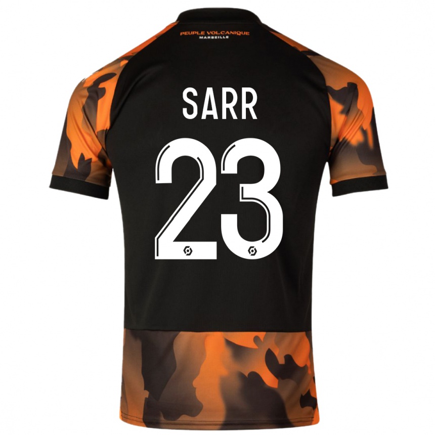 Enfant Football Maillot Ismaïla Sarr #23 Noir Orange Troisieme 2023/24