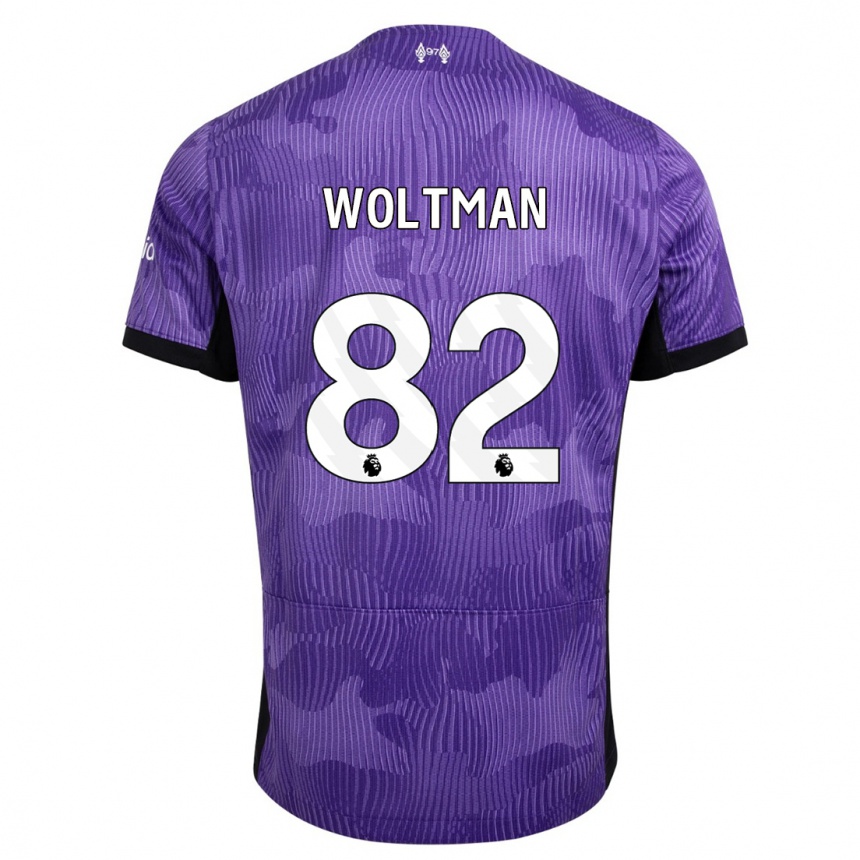 Homme Football Maillot Max Woltman #82 Violet Troisieme 2023/24