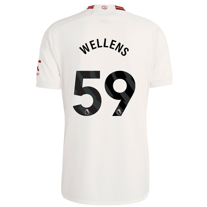 Homme Football Maillot Charlie Wellens #59 Blanc Troisieme 2023/24