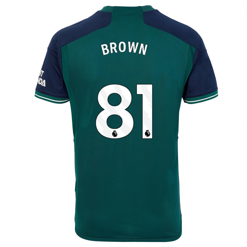 Homme Football Maillot Luis Brown #81 Vert Troisieme 2023/24