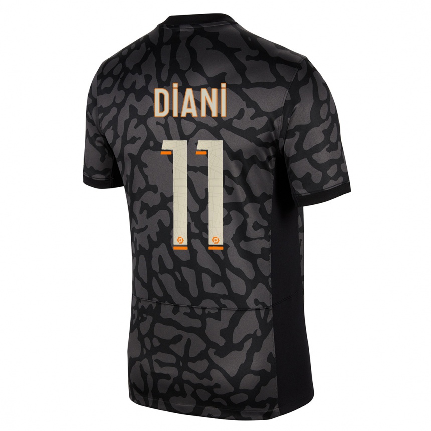 Homme Football Maillot Kadidiatou Diani #11 Noir Troisieme 2023/24