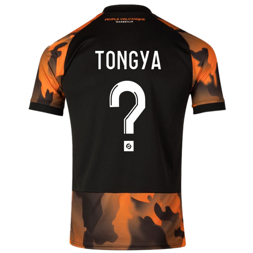 Homme Football Maillot Franco Tongya #0 Noir Orange Troisieme 2023/24