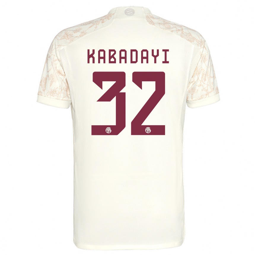 Femme Football Maillot Yusuf Kabadayi #32 Blanc Cassé Troisieme 2023/24