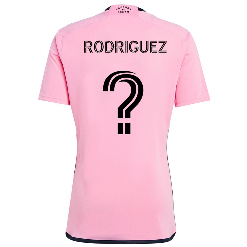 Enfant Football Maillot Emerson Rodríguez #0 Rose Tenues Domicile 2024/25