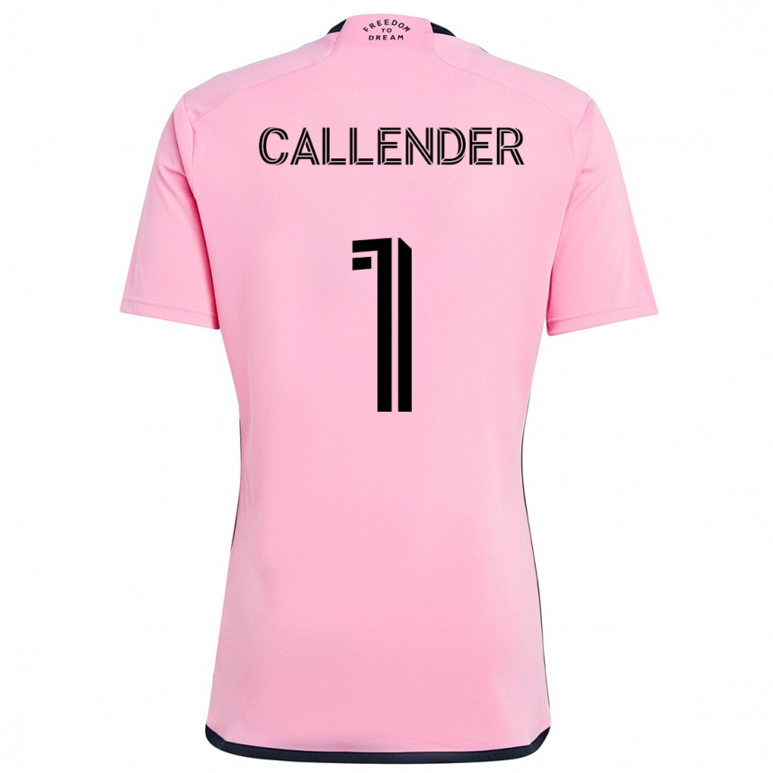 Enfant Football Maillot Drake Callender #1 Rose Tenues Domicile 2024/25