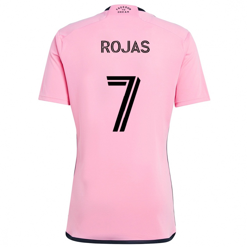 Enfant Football Maillot Matías Rojas #7 Rose Tenues Domicile 2024/25