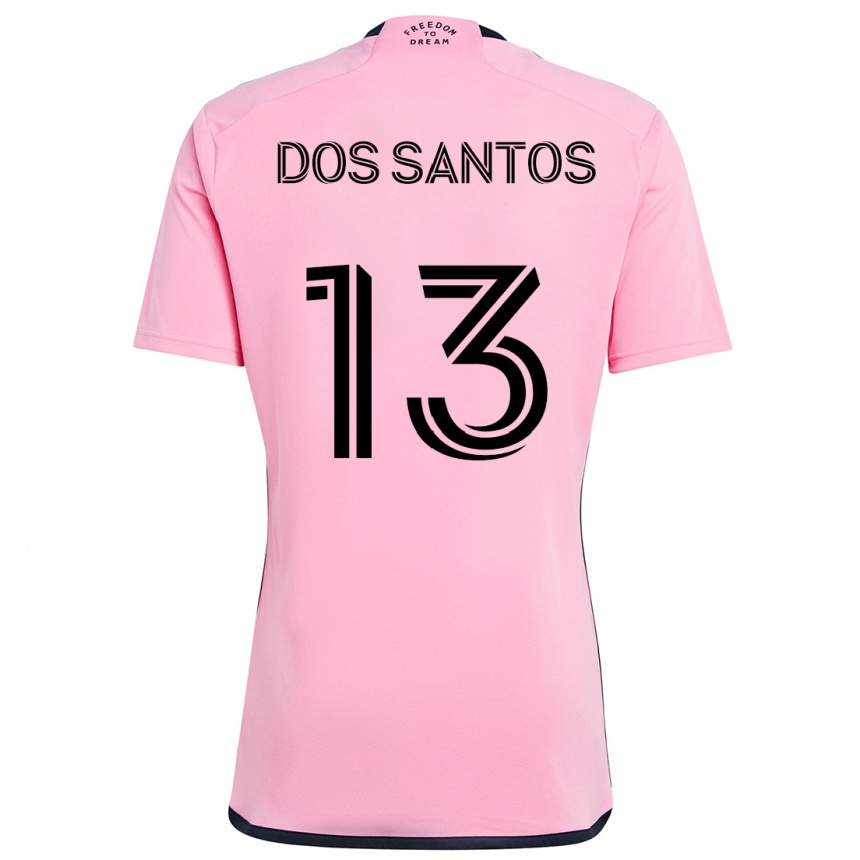 Enfant Football Maillot Cj Dos Santos #13 Rose Tenues Domicile 2024/25