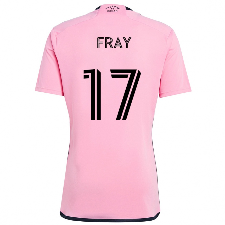 Enfant Football Maillot Ian Fray #17 Rose Tenues Domicile 2024/25