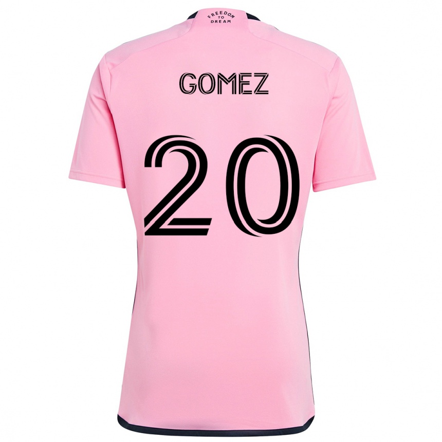 Enfant Football Maillot Diego Gómez #20 Rose Tenues Domicile 2024/25