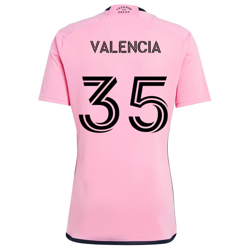 Enfant Football Maillot Felipe Valencia #35 Rose Tenues Domicile 2024/25