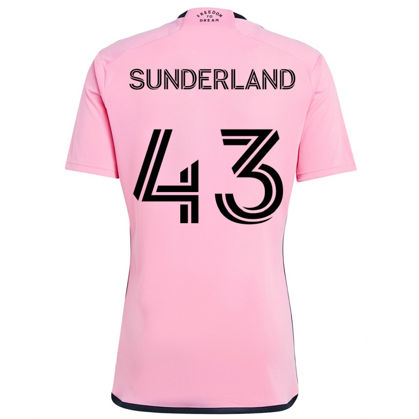 Enfant Football Maillot Lawson Sunderland #43 Rose Tenues Domicile 2024/25