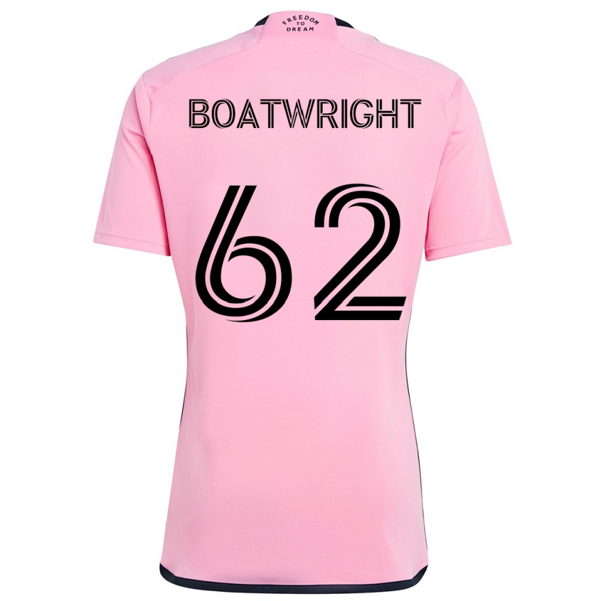 Enfant Football Maillot Israel Boatwright #62 Rose Tenues Domicile 2024/25