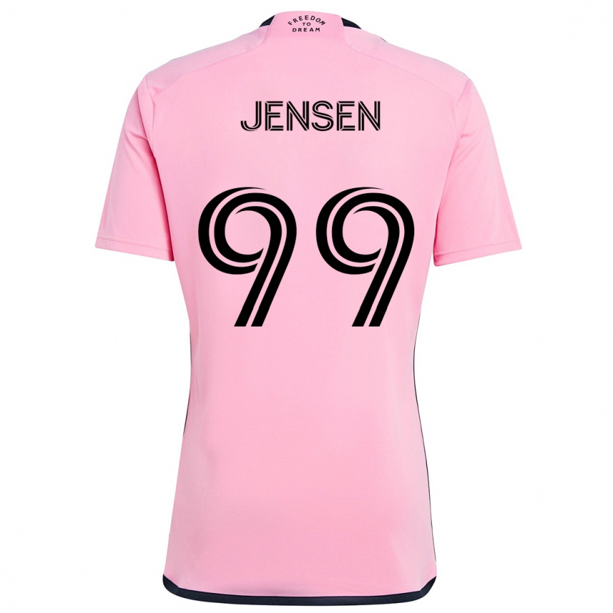 Enfant Football Maillot Cole Jensen #99 Rose Tenues Domicile 2024/25