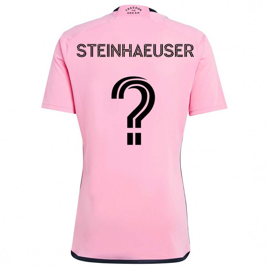 Enfant Football Maillot Marcus Steinhaeuser #0 Rose Tenues Domicile 2024/25