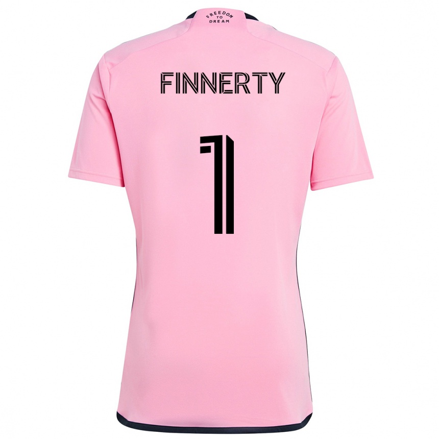 Enfant Football Maillot Owen Finnerty #1 Rose Tenues Domicile 2024/25