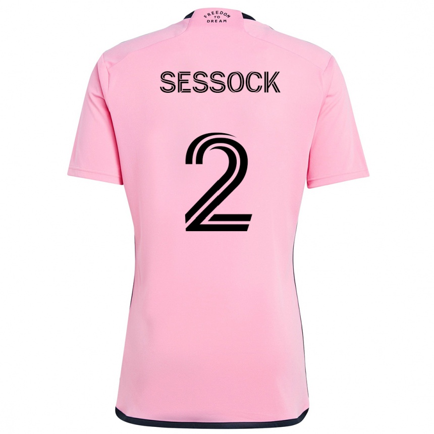 Enfant Football Maillot Nykolas Sessock #2 Rose Tenues Domicile 2024/25