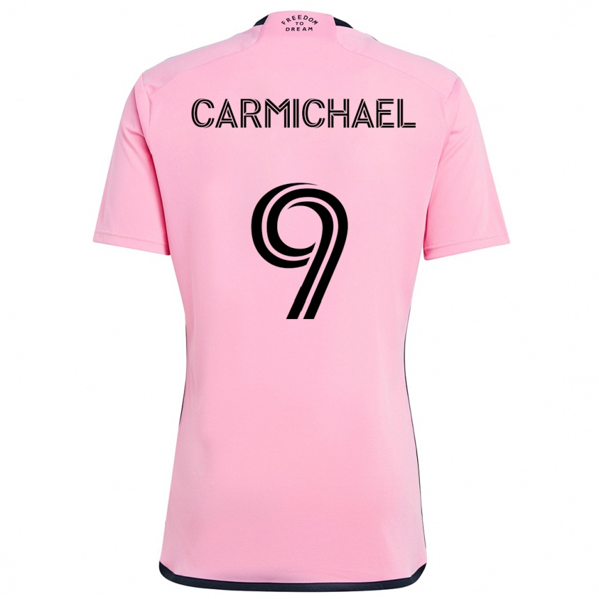 Enfant Football Maillot Ryan Carmichael #9 Rose Tenues Domicile 2024/25