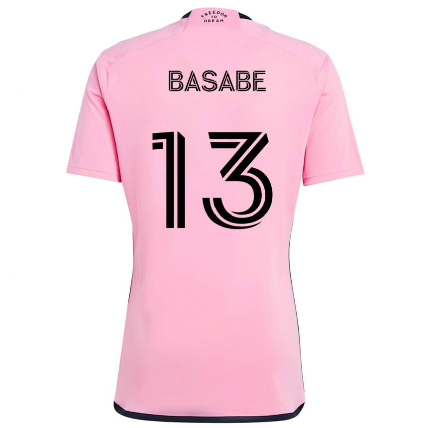 Enfant Football Maillot Samuel Basabe #13 Rose Tenues Domicile 2024/25