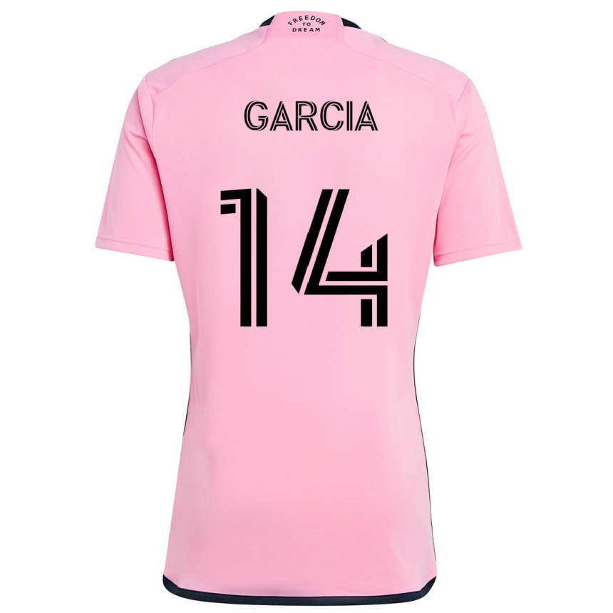 Enfant Football Maillot Santiago Garcia #14 Rose Tenues Domicile 2024/25