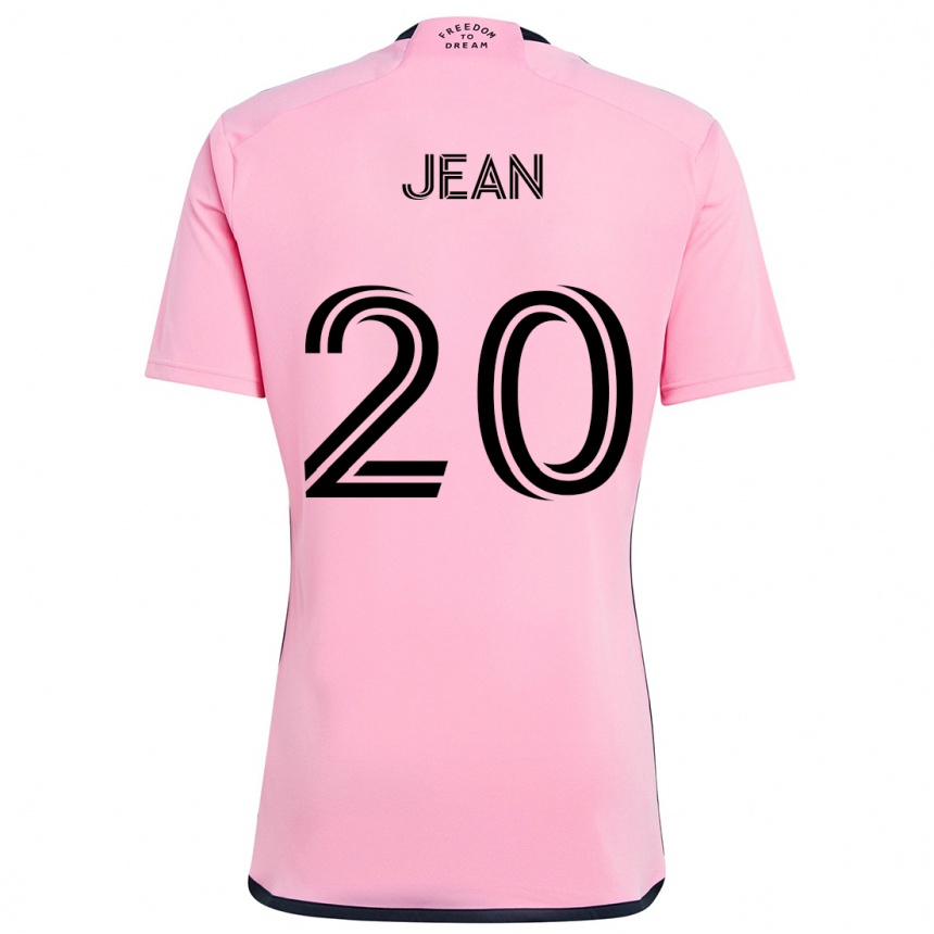 Enfant Football Maillot Corentin Jean #20 Rose Tenues Domicile 2024/25