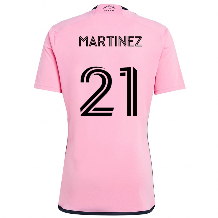 Enfant Football Maillot Derrek Martinez #21 Rose Tenues Domicile 2024/25