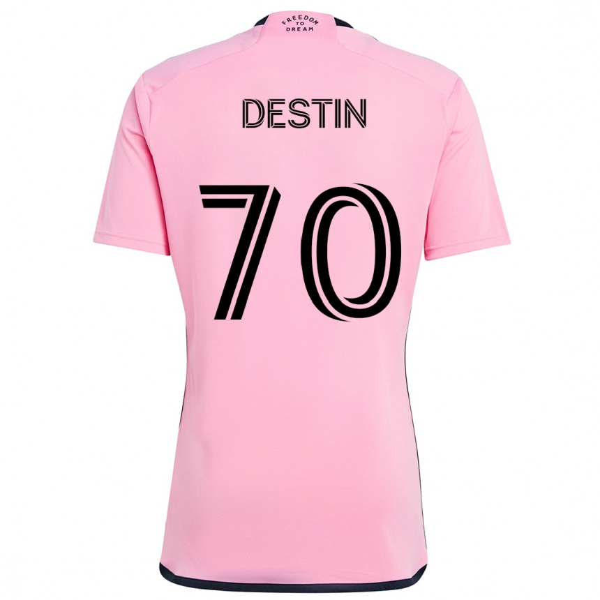 Enfant Football Maillot Bryan Destin #70 Rose Tenues Domicile 2024/25