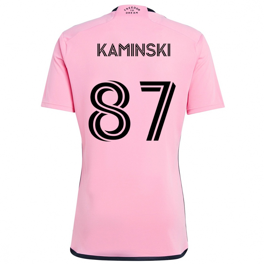 Enfant Football Maillot Brett Kaminski #87 Rose Tenues Domicile 2024/25