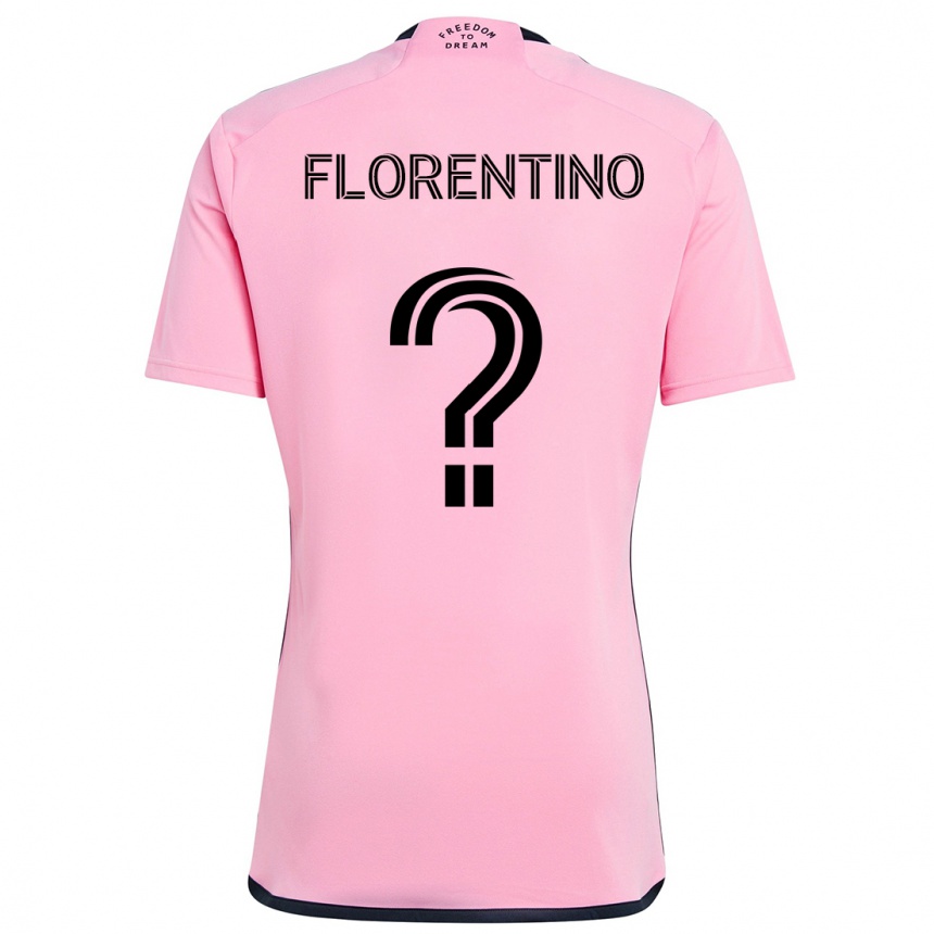 Enfant Football Maillot Gabriel Florentino #0 Rose Tenues Domicile 2024/25