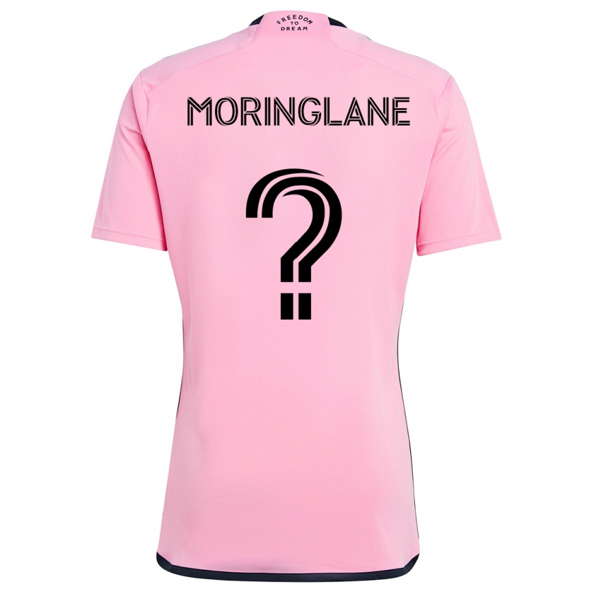 Enfant Football Maillot Luis Moringlane #0 Rose Tenues Domicile 2024/25