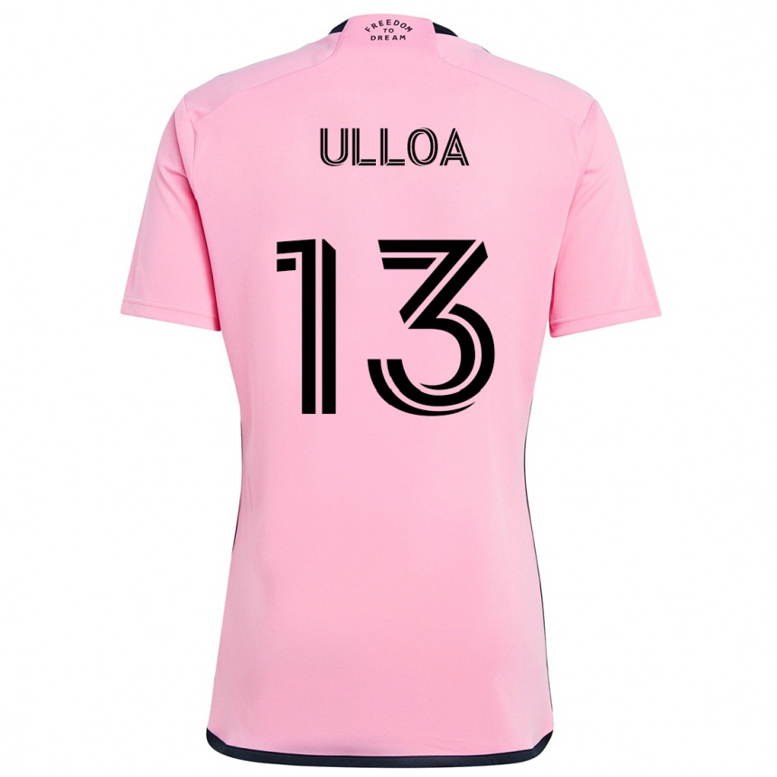 Enfant Football Maillot Víctor Ulloa #13 Rose Tenues Domicile 2024/25