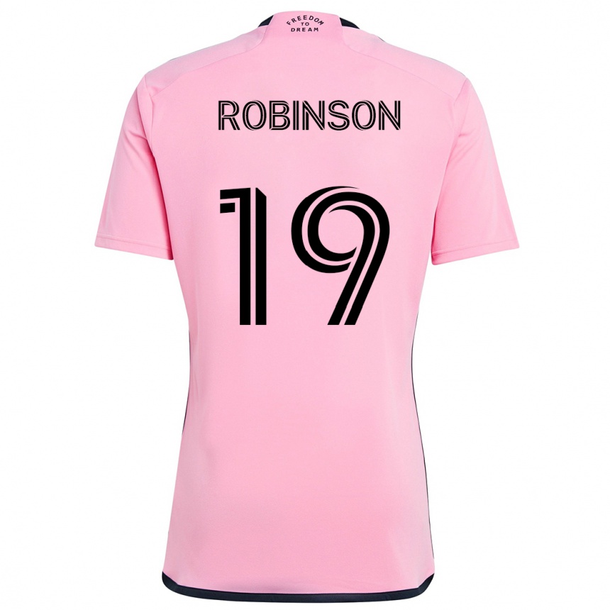 Enfant Football Maillot Robbie Robinson #19 Rose Tenues Domicile 2024/25