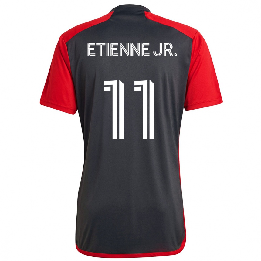 Enfant Football Maillot Derrick Etienne Jr. #11 Rouge Gris Tenues Domicile 2024/25