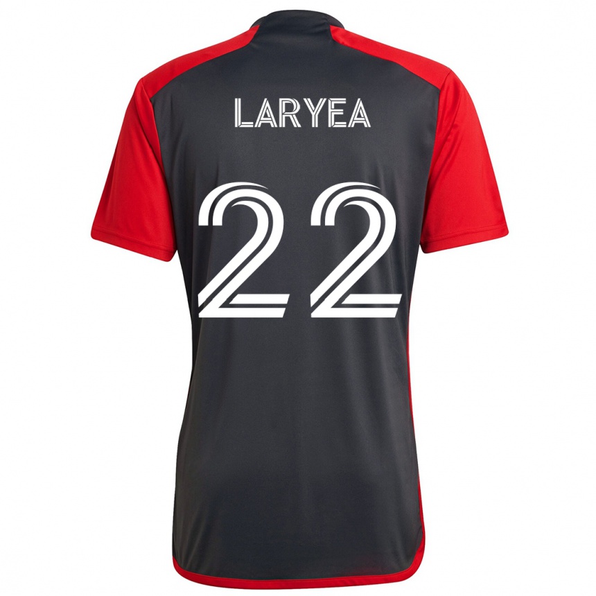 Enfant Football Maillot Richie Laryea #22 Rouge Gris Tenues Domicile 2024/25