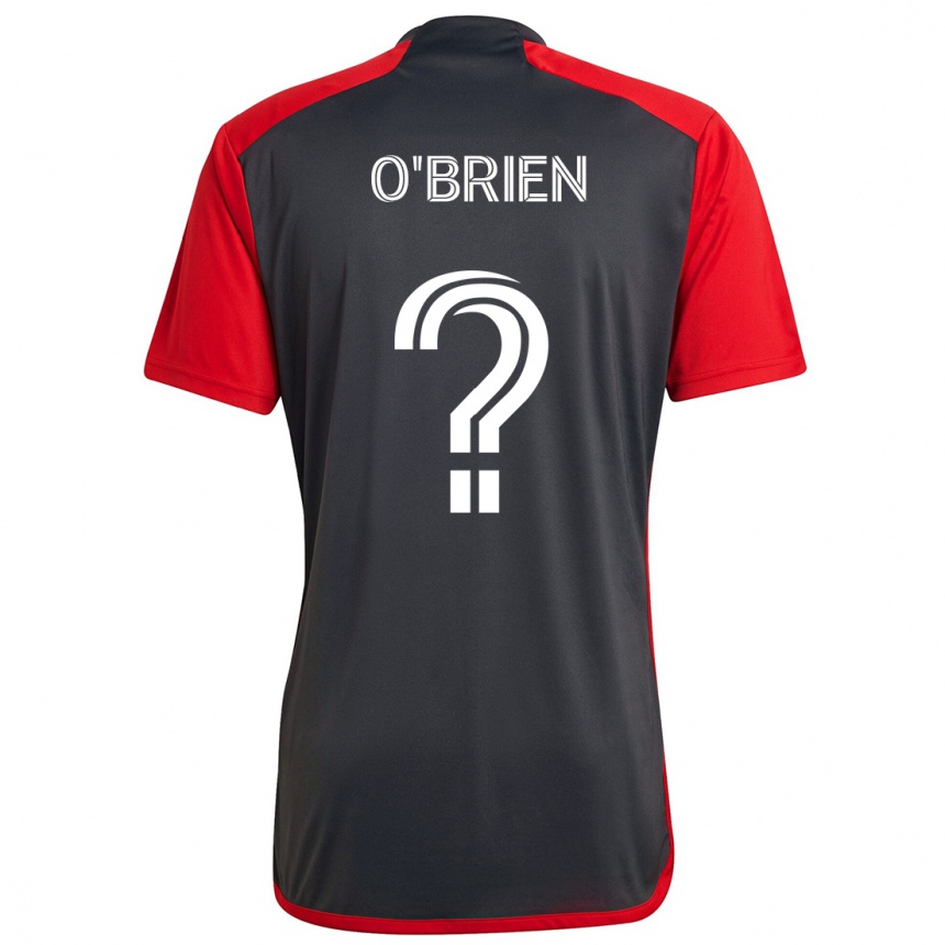 Enfant Football Maillot Alexander O'brien #0 Rouge Gris Tenues Domicile 2024/25